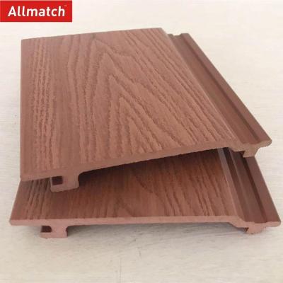 China Natural wood color wall panel DIY WPC Wall Panels for sale