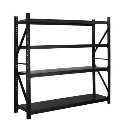 China Corrosion Protection Manufacturing Storage Shelves Iron Boltless Warehouse Shelve System Light Duty Wholesale for sale