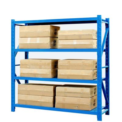 China Corrosion Protection Manufacturing Storage Shelves Iron Assemble Warehouse Storage Medium Duty Wholesale for sale