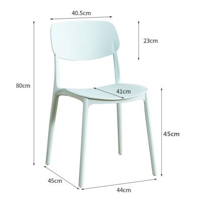 China Other 2022 Professional Manufacturer Modern Square Plastic Dining Chair For Home for sale