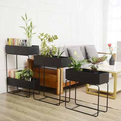 China American Industrial Style Wholesale Coffee Shop Office Furniture Flower Stand Shelf Iron Space Indoor Outdoor Room Divider Room Divider for sale