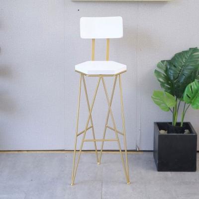 China Factory wholesale modern Nordic creative bar stool wrought iron bar chair metal frame simple umpire chair for sale