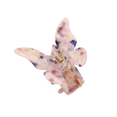 China Lovely Acrylic Hair Acetate Cellulose Girls Butterfly Hair Claw And Clips Durable New Claw Design for sale