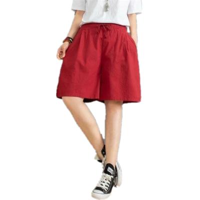 China New Products High Waist QUICK DRY Loose Shorts For Girls Gently Cool Female Short Wide Leg Pants for sale