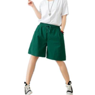 China Factory Direct QUICK DRY Casual High Waist Women's Wide Leg Canvas Shorts Sports Pants For Summer for sale