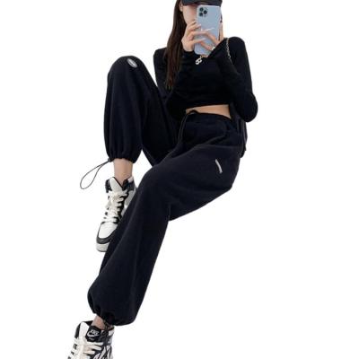 China Anti-pilling hot sale polyester sweatpants loose harem pants for ladies for sale