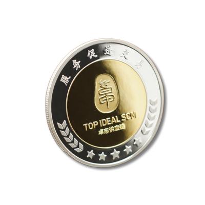 China China Factory OEM Gold Mirror Finish Metal Souvenir Collectable Coin Custom Design Logo Souvenir Coins for sale