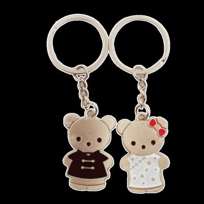 China Cute Key Chain Male Car Key Pendant Gift Customized Female Creative Couple Style Key Chain And Key Chain Cartoon Promotion for sale