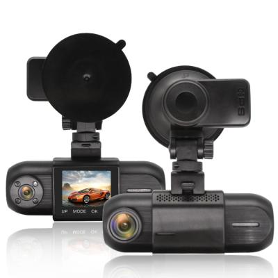 China NIGHT VISION Dual Lens Car Camera 1.5 Inch Navigation Night Vision VCR Car Gps Auto Dashcam With G-sensor for sale