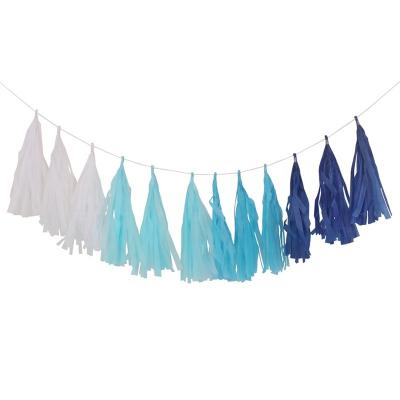 China 2021 Wholesale HOT Selling Good Quality Paper Party Handing Decor Tissue Paper Balloon Fringe Garland For Birthday Wedding Decoration for sale