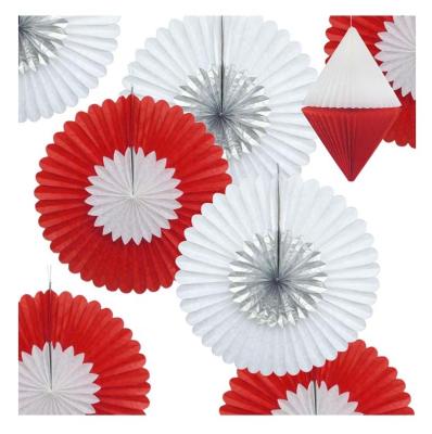 China Wholesale EASTTERN 2022 New Shape Colorful Tissue Paper Fan Party Decoration For Wedding Birthday Christmas MEX Event for sale