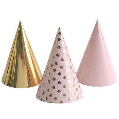 China Wholesale Image EASTTERN EASTTERN 2022 Birthday Paper Hat With Hot Stamp Polka Dot Ensures High Quality Birthday Celebrations Party Supplies for sale