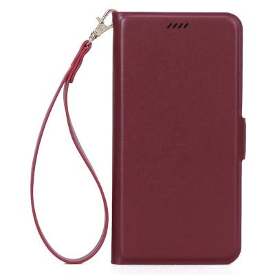 China With Hand Strap Wallet Leather Phone Case For iPhone X XS Max PU Leather Cell Phone Case With Hand Strap for sale