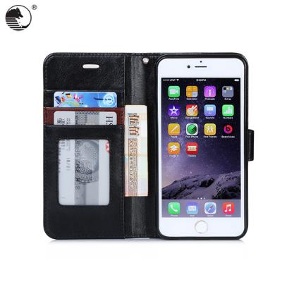 China 360 Â ° protective wallet design with strap can stand in many angles used cell phone PU leather cases for iPhone 6s for sale