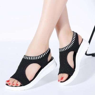 China Fashion Trend Women Summer Sandals Platform Ladies Flat Walking Shoes for sale