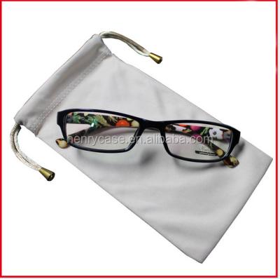 China Sunglasses logo packaging printed microfiber soft glass pouch for 3d glasses, optical eyewear soft case for sale