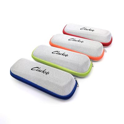 China Pack / To Protect Case Custom Glass Logo EVA Zipper Eyeglasses Case Glasses Irregular Shape Glasses Case Sunglasses for sale