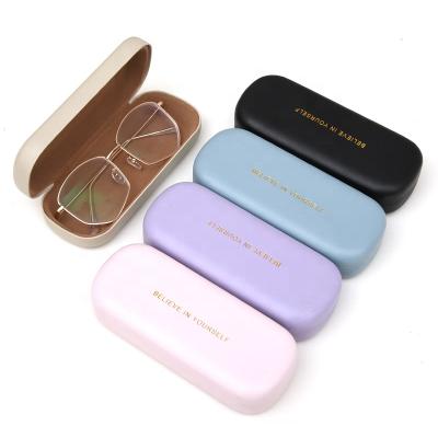 China Cute Custom Logo Custom Logo Glass Color Glass Case Packing Glass Case Metal Sunglasses Case Leather Hard Case for sale