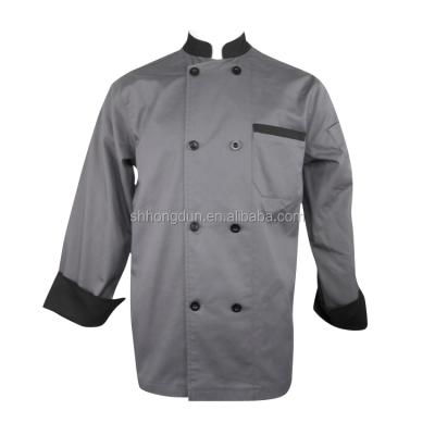 China Wholesale Anti Shrink Chef Jacket Logo Printed Uniform For Waiters and Waitress for sale