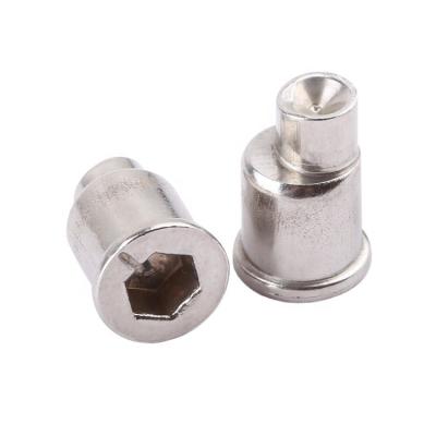 China Building materials industry Customization fasteners hex socket off-center rivet stainless steel screws for doors and windows for sale