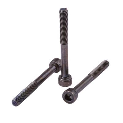 China Cheese Factory price DIN912 10.9 12.9 grade black nickel allen bolt hex allen key screws for sale