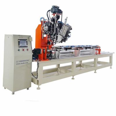 China Sweep Multifunctional 3 Shafts Production 1 Drilling And 1 Industrial Flat Decking, Roller, Disc Brush Making Machine For Floor Sweeping for sale