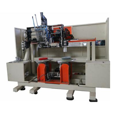 China Industrial Working Use 2 Spindle Double Head Drilling And Single Head Decking Industrial Brush Machine for sale