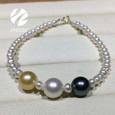 China 925 Silver CLASSIC Handmade Bangle Women's Jewelry Birthday Party Gift Mix Color Bangle New Pearl Design Bangle for sale