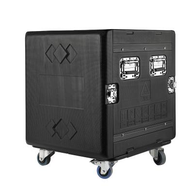 China Waterproof PE 12u Rack Flight Case With Wheels 20