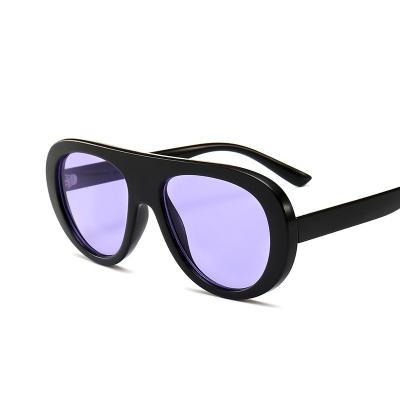 China Custom Made Pilot Oversized Big Sunglasses 2021 Style Big Sunglasses 2021 Logo Sunglasses Black Thick Frame Oversized Pilot for sale