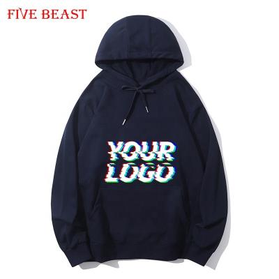 China Custom logo anti-pilling made custom plain oversized men's cotton pullover hoodies and sweatshirts for sale