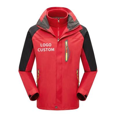 China OEM plus size/custom logo printing men's jackets Odm outdoor fleece detachable liner winter sportswear for sale