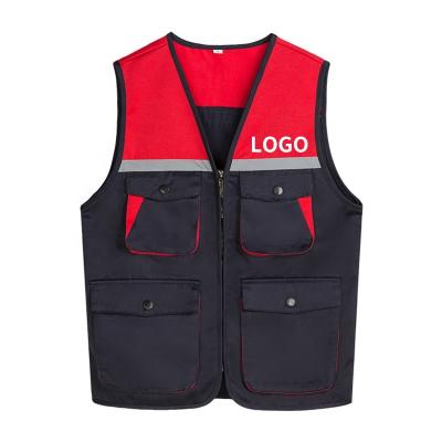 China Water Proof Fishing Custom Logo Unisex Hunting Oversized Men's Reflective Vests for sale