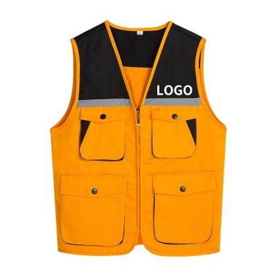 China Water Proof Custom Logo Oversized Men's Unisex Hunting Reflective Vests for sale