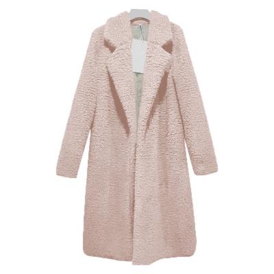 China Best Selling Anti-Shrink Women Ladies Overcoat Casual Winter Fashion Plush Long Coats for sale