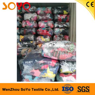 China Strong oil water absorption capacity 100kg mixed cheap price various color cotton rags machine cleaning rags for sale