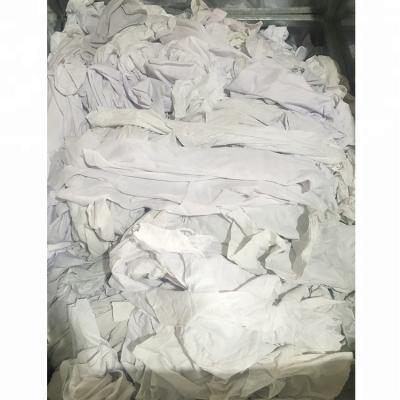 China Strong oil water absorption capacity exporting quality shop rags used T-shirt cotton used fabric wiping cloths with best price for sale