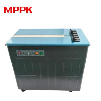 China MPPK AS-11N GARMENT carton packing semi-automatic double motor table pp thermal strapping machine high for box for sale