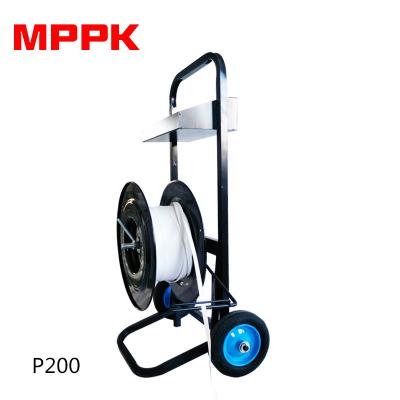 China Storage PP Tie / Polyester Rope Tying Steel Trolley Dispenser for sale