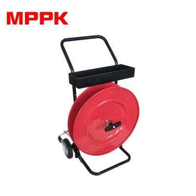 China Tools MPPK H405 Hand Trolley Band Cart Strapping Tool Reinforced Red Two-Wheel PET Strap Dispenser for sale