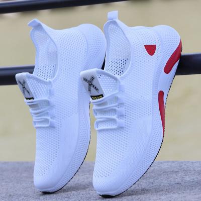 China Hard-Wearing Men's Shoes Summer New Breathable Mesh Sneakers for Men Running Casual Sports Shoes Hollow White Shoes Tenis Masculino for sale