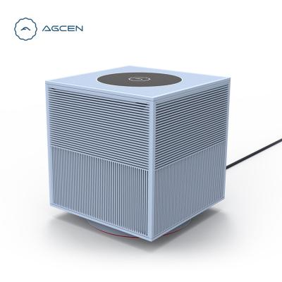 China 2020 New Products 10-20m2 AGCEN 360 Desktop Air Intake Purifiers Voice Control Air Purifier HEPA PM 25 for sale