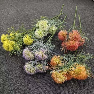 China Simulation Indoor Wholesale Home Plastic Dandelion Artificial Flowers Plant Decor Decorative Flower for sale