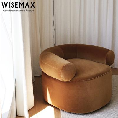 China Hotel fashionable simple villa sofa living room decoration style fashion Italy France plush leisure relax chair for sale