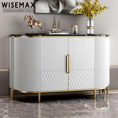 China Modern luxury design wisemax furniture luxury stainless steel frame buffets buffets cabinets dining room furniture for restaurant for sale