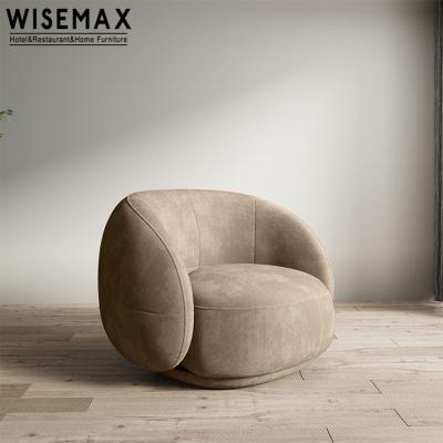 China WISEMAX FURNITURE Modern Nordic Modern Furniture Sofa Set Sofa Furniture Leisure Chair Living Room Velvet Fabric for sale