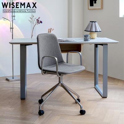 China Other WISEMAX FURNITURE Personal Computer Desk Swivel Mesh Office Chairs Cheap Manager Chair Lifting Armrest Rotary Plastic Office Chairs for sale