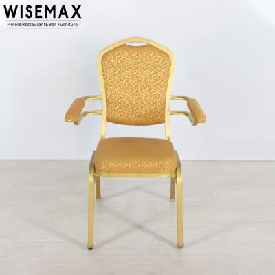 China Wedding Chair Wholesale Luxury Wedding Chair With Armrest Hotel Restaurant Dining Chair for sale