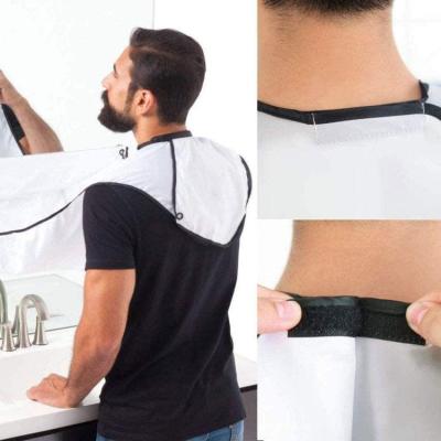 China Waterproof Home Use Shaving Apron For Man Beard Repellent Polyester Beard Apron Customized Apron Canvas for sale