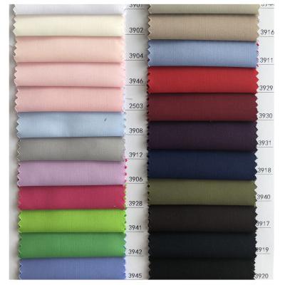 China Bestselling New Design 100% Micro Superfine Polyester Dye Solid Single Poplin Shirt Solid Plain Woven Fabric Tear-Resistant for sale